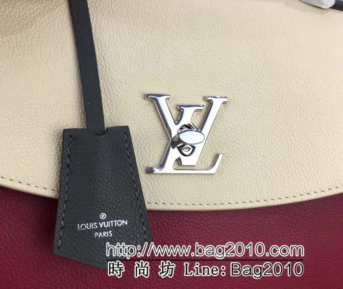 路易威登LV頂級原單M51395 Lockme Ever牛皮手提斜跨包 YDH2341